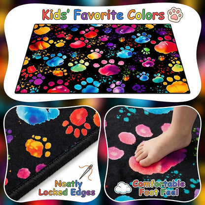 Video Game Rug - Gaming Themed Rug Gamepad Controller Area Rugs for Bedroom Gaming Carpet for Boys Game Carpet for Playrooms Bedroom Doormat Yoga Mats