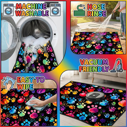 Video Game Rug - Gaming Themed Rug Gamepad Controller Area Rugs for Bedroom Gaming Carpet for Boys Game Carpet for Playrooms Bedroom Doormat Yoga Mats