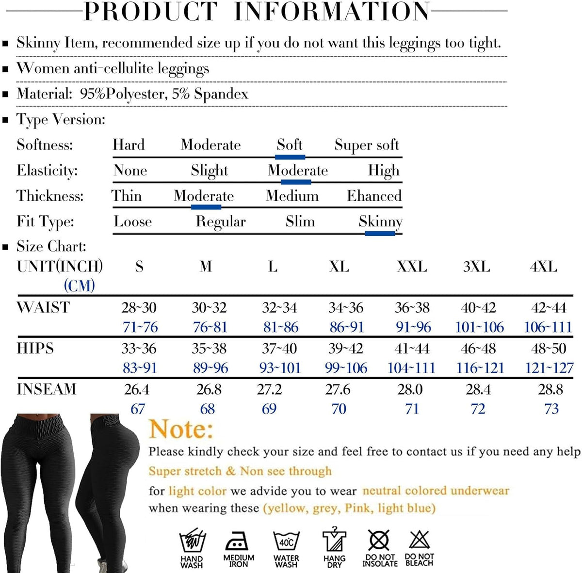 Butt Lifting Leggings for Women Tummy Control Workout Yoga Pants High Waisted Scrunch Booty Gym Tights