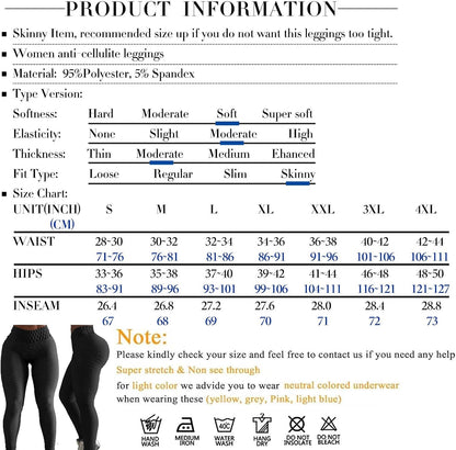 Butt Lifting Leggings for Women Tummy Control Workout Yoga Pants High Waisted Scrunch Booty Gym Tights