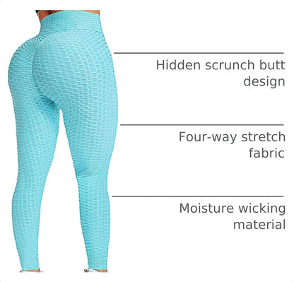 Butt Lifting Leggings for Women Tummy Control Workout Yoga Pants High Waisted Scrunch Booty Gym Tights