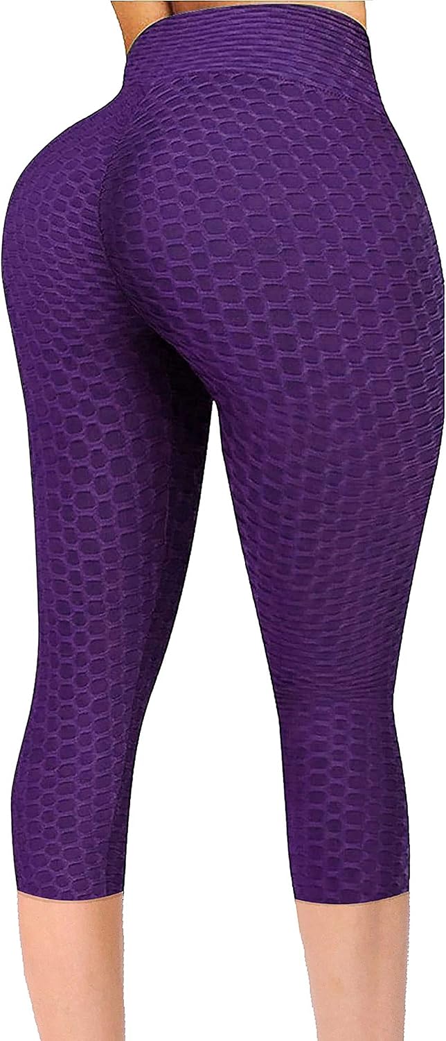 Butt Lifting Leggings for Women Tummy Control Workout Yoga Pants High Waisted Scrunch Booty Gym Tights