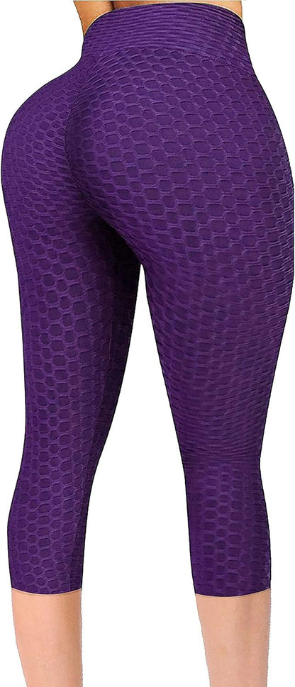 Butt Lifting Leggings for Women Tummy Control Workout Yoga Pants High Waisted Scrunch Booty Gym Tights