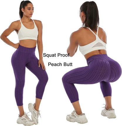 Butt Lifting Leggings for Women Tummy Control Workout Yoga Pants High Waisted Scrunch Booty Gym Tights