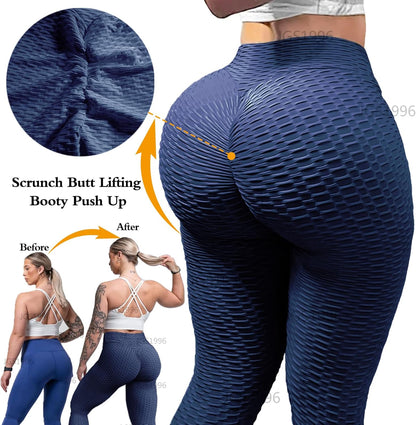 Butt Lifting Leggings for Women Tummy Control Workout Yoga Pants High Waisted Scrunch Booty Gym Tights