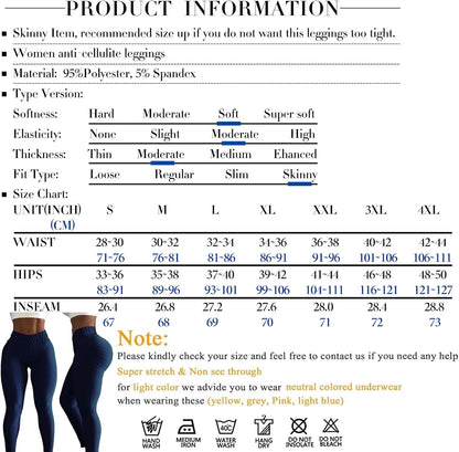 Butt Lifting Leggings for Women Tummy Control Workout Yoga Pants High Waisted Scrunch Booty Gym Tights