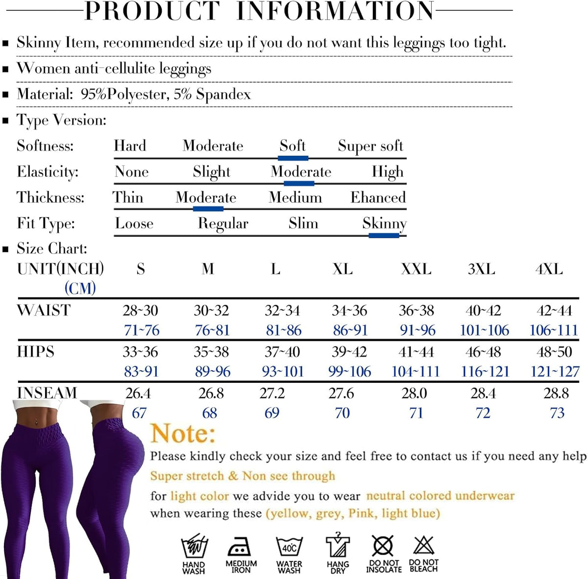 Butt Lifting Leggings for Women Tummy Control Workout Yoga Pants High Waisted Scrunch Booty Gym Tights
