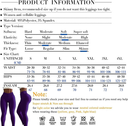 Butt Lifting Leggings for Women Tummy Control Workout Yoga Pants High Waisted Scrunch Booty Gym Tights