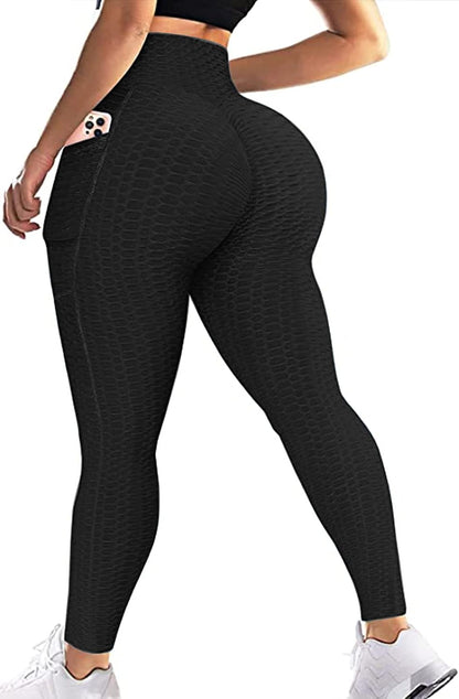 Butt Lifting Leggings for Women Tummy Control Workout Yoga Pants High Waisted Scrunch Booty Gym Tights