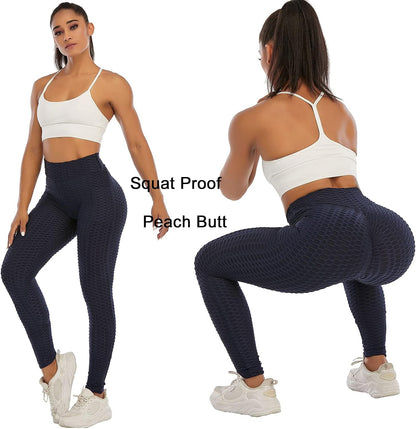 Butt Lifting Leggings for Women Tummy Control Workout Yoga Pants High Waisted Scrunch Booty Gym Tights