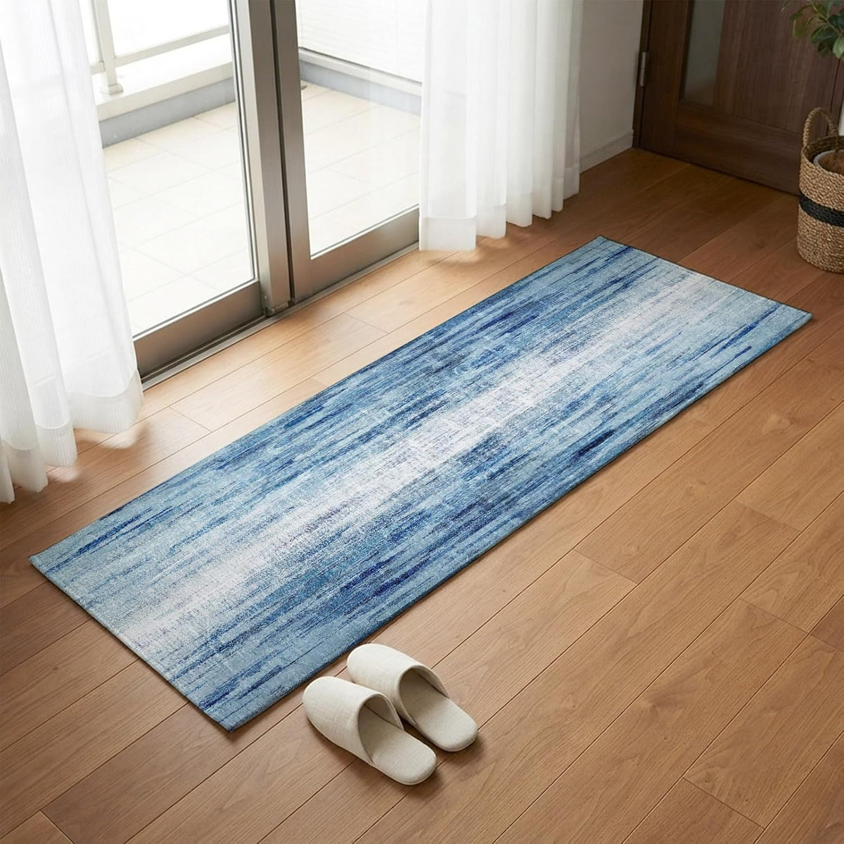 Orange Round Area Rug for Living Room 6 ft Abstract Modern Contemporary Rug Carpet Floor Mat Yoga Mat for Boys Girls Playroom Home Decor 6 ft