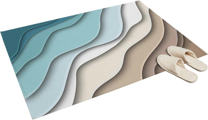Orange Round Area Rug for Living Room 6 ft Abstract Modern Contemporary Rug Carpet Floor Mat Yoga Mat for Boys Girls Playroom Home Decor 6 ft