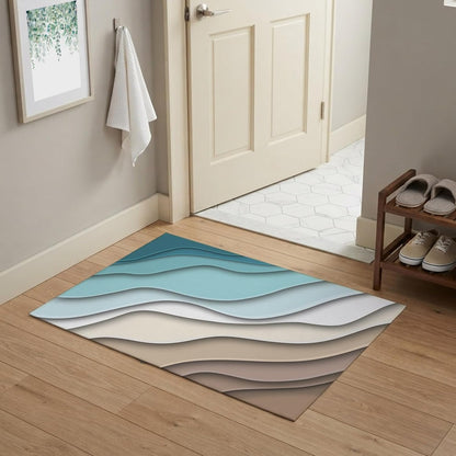 Orange Round Area Rug for Living Room 6 ft Abstract Modern Contemporary Rug Carpet Floor Mat Yoga Mat for Boys Girls Playroom Home Decor 6 ft