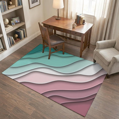 Orange Round Area Rug for Living Room 6 ft Abstract Modern Contemporary Rug Carpet Floor Mat Yoga Mat for Boys Girls Playroom Home Decor 6 ft