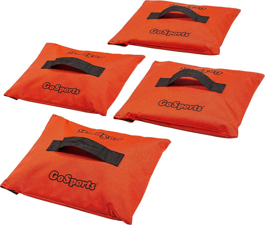 Sports Net Sandbags Set of 4 Weighted Anchors for Baseball Nets, Soccer Goals, Golf Nets, Football Nets, Hockey Nets and More