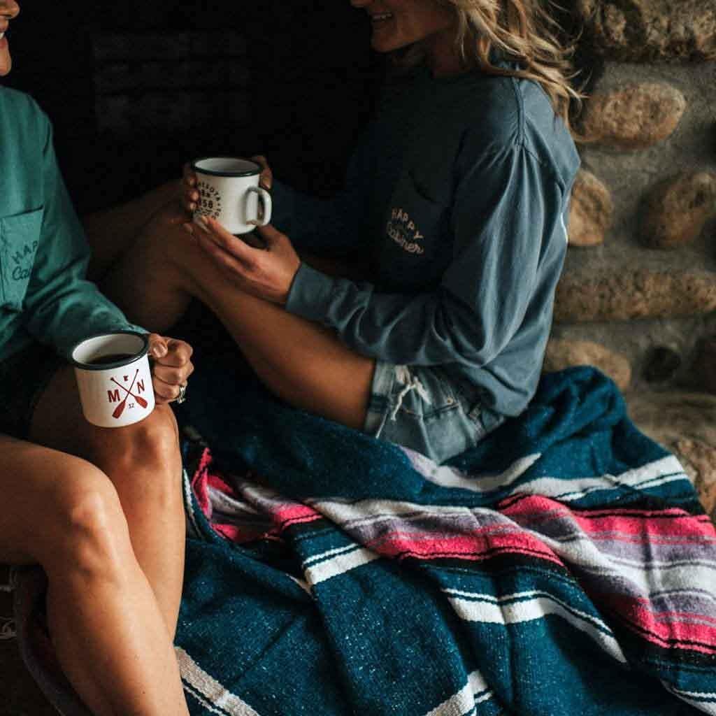 Open Road Goods Mexican Diamond Blanket - XL Heavyweight Yoga Blanket – Handmade in Mexico - Thick Boho Serape Saltillo Style Throw for Beach, Picnic, Home, Camping and More! (Harvest Moon)