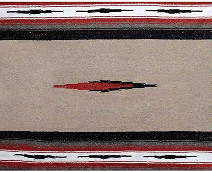 Open Road Goods Mexican Diamond Blanket - XL Heavyweight Yoga Blanket – Handmade in Mexico - Thick Boho Serape Saltillo Style Throw for Beach, Picnic, Home, Camping and More! (Harvest Moon)