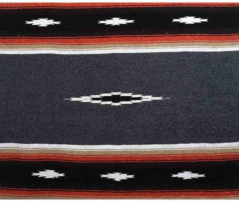 Open Road Goods Mexican Diamond Blanket - XL Heavyweight Yoga Blanket – Handmade in Mexico - Thick Boho Serape Saltillo Style Throw for Beach, Picnic, Home, Camping and More! (Harvest Moon)