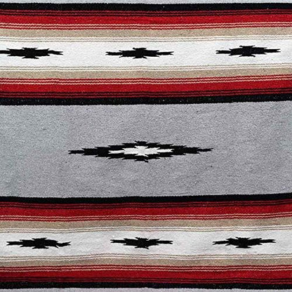 Open Road Goods Mexican Diamond Blanket - XL Heavyweight Yoga Blanket – Handmade in Mexico - Thick Boho Serape Saltillo Style Throw for Beach, Picnic, Home, Camping and More! (Harvest Moon)