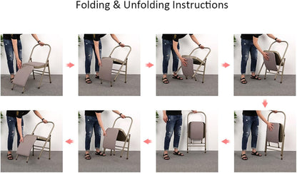 Morden Yoga Chair with Lumbar Support, Folding Yoga Assist Chair for Beginners Practice，Portable & Space-Saving (Pink PU)