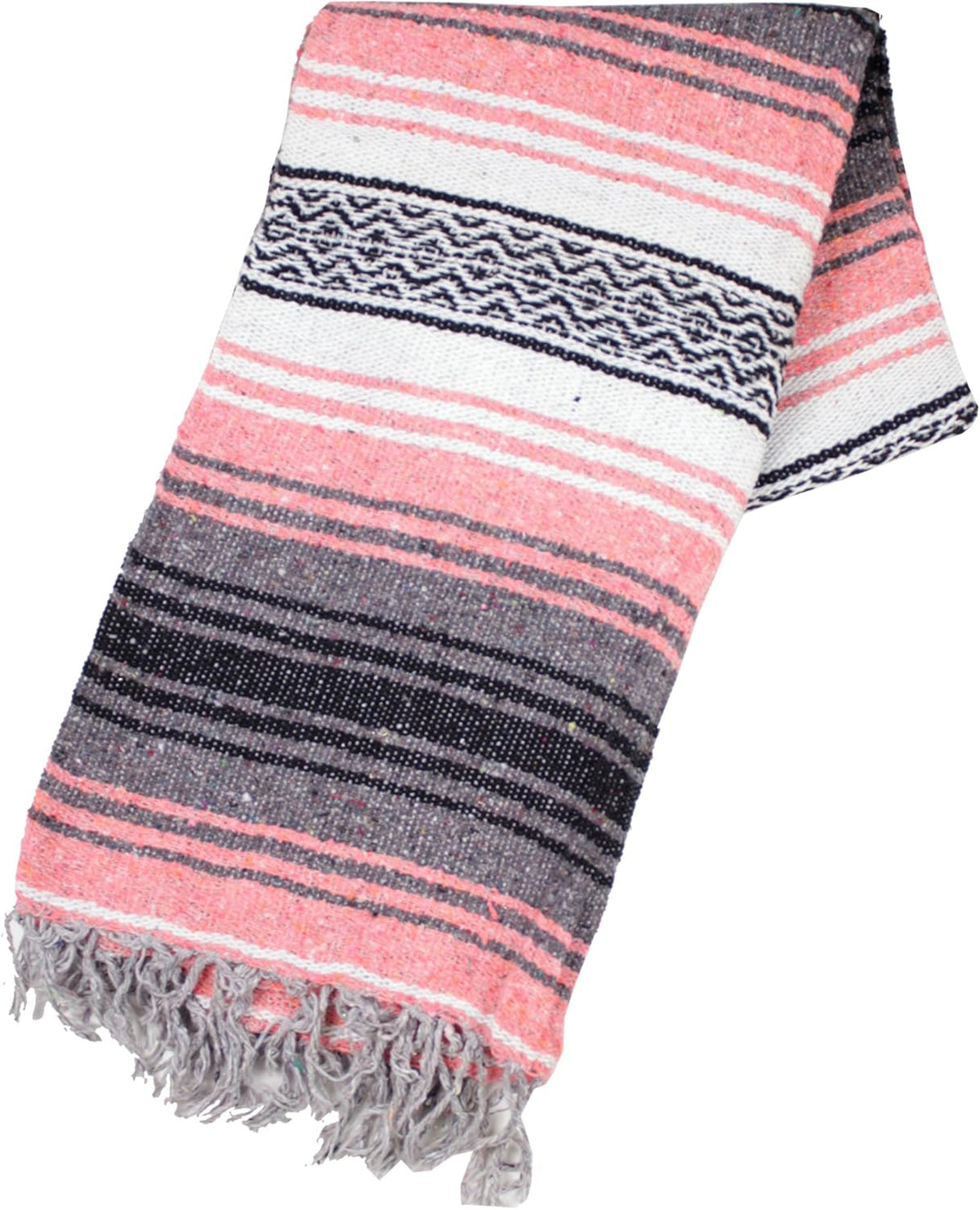 Authentic Mexican Yoga Falsa Blanket (Coral)