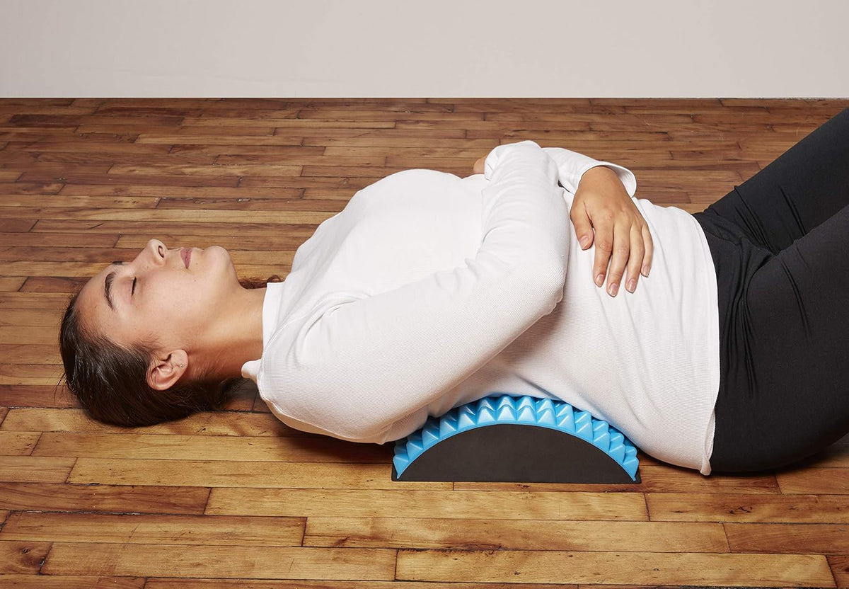 Acupressure Back Pain Relief Pillow | Seat Cushion for Lower Back Lumbar Support & Back Stretcher for Lower Back Pain Relief | Also Helps Relieve Spinal & Tailbone Pain