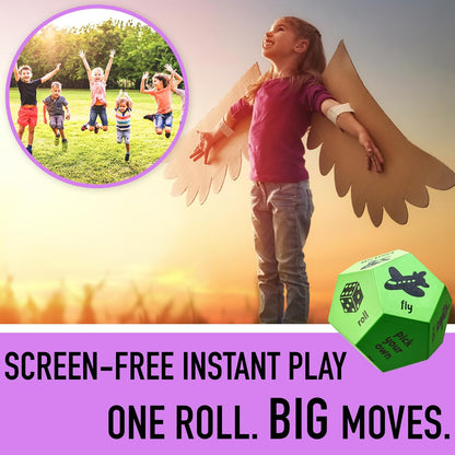 Yoga Dice for Kids, Large 12-Sided Soft Foam Exercise Dice