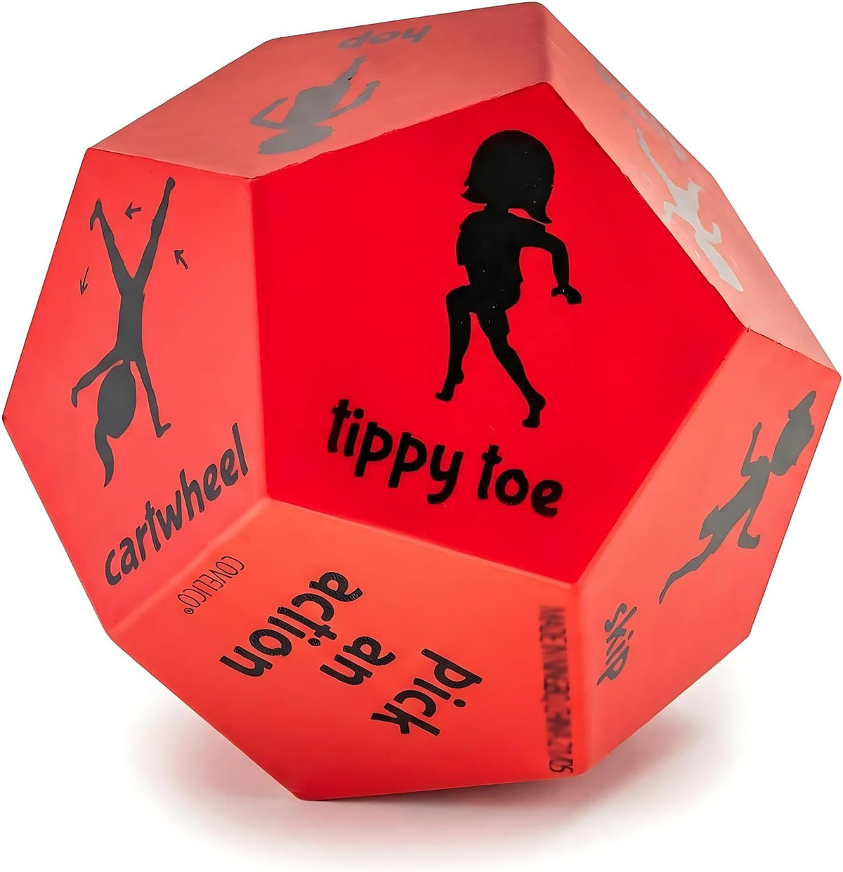 Yoga Dice for Kids, Large 12-Sided Soft Foam Exercise Dice