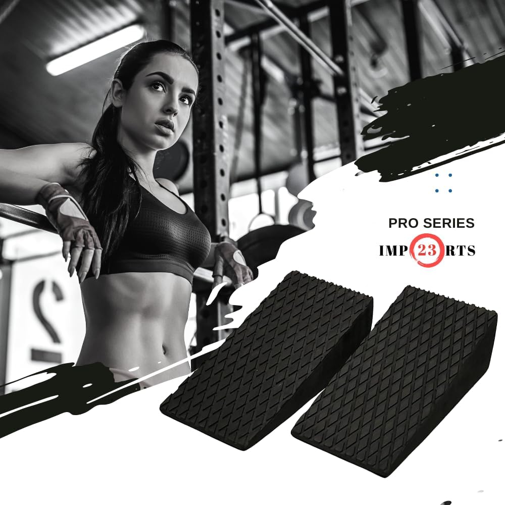NEW High-Quality EVA Foam Squat Wedge Blocks Lightweight Squat Wedge Block For Yoga, Calf Stretching, Weight Lifting Slant Board Gym Wedges For Heel Elevated Squats 40% Stronger Odorless