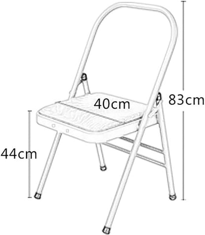 Yoga Auxiliary Chair Yoga Chair Portable Folding Yoga Chair with Non-Slip Feet Covers for Flexibility and Strength Training,Purple