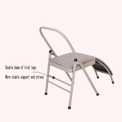 Yoga Auxiliary Chair Yoga Chair Portable Folding Yoga Chair with Non-Slip Feet Covers for Flexibility and Strength Training,Purple