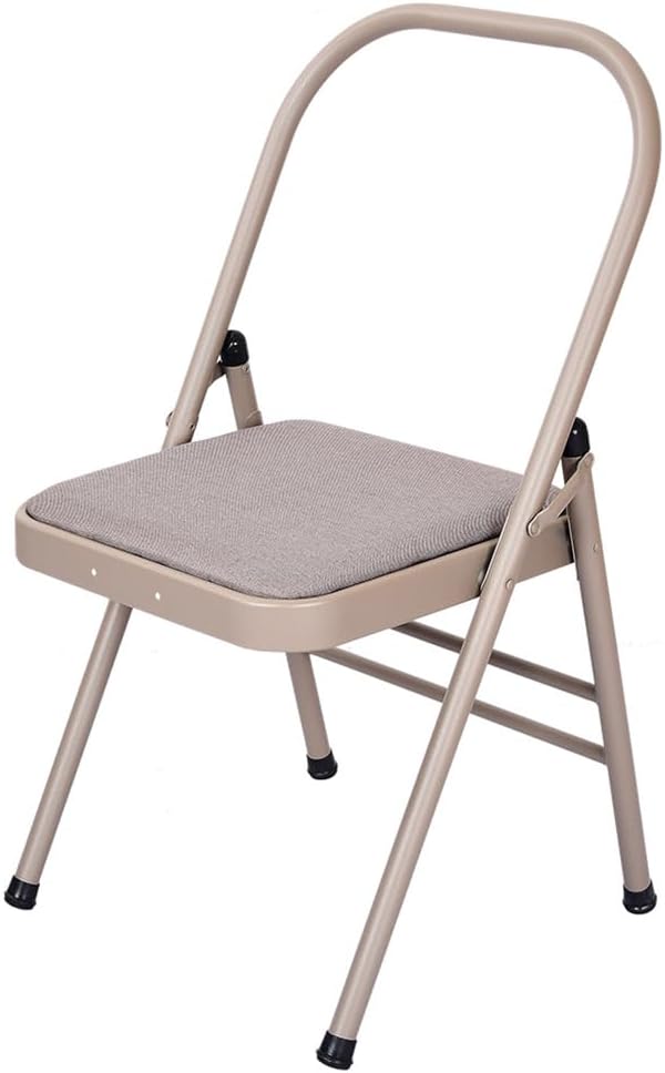 Yoga Auxiliary Chair Yoga Chair Portable Folding Yoga Chair with Non-Slip Feet Covers for Flexibility and Strength Training,Purple