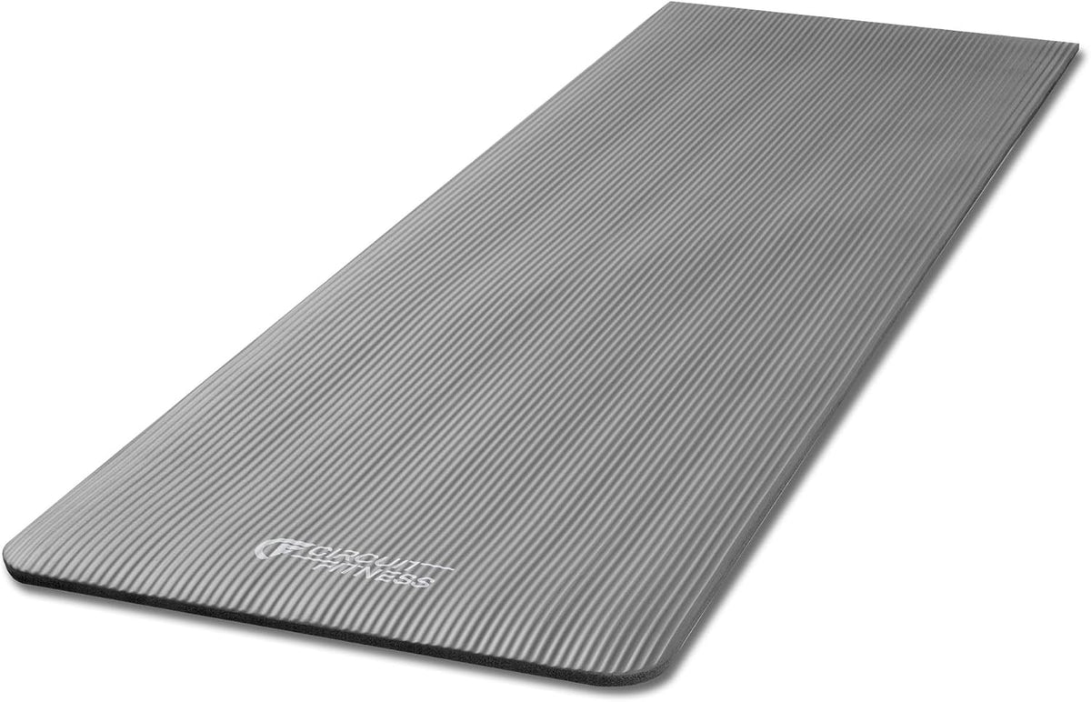 Circuit Fitness Non-Slip Multi-Purpose Exercise Yoga Mats with Carrying Strap Multi-Thickness, Multi-Color Options