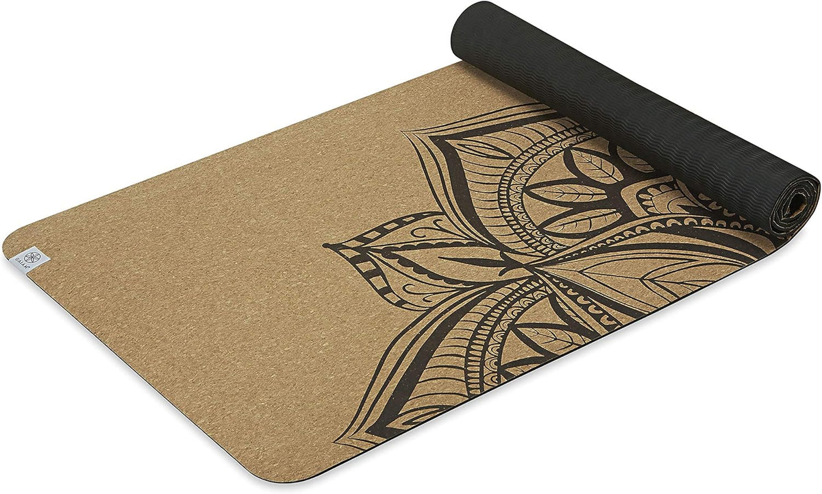 Cork Yoga Exercise Mat | Natural Sustainable Cork Resists Sweat and Odors | Non-Slip TPE Backing Prevents Slipping| Great for Hot Yoga, Pilates, Fitness Working Out (68" x 24")