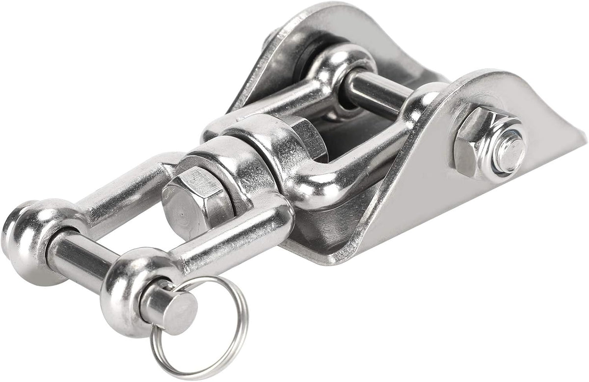 Rotatable Swing Hanger Hook, 304 Stainless Steel Fixed Plate Buckle for Yoga Hammock Chair Sandbag, 360° Swivel Heavy - Duty Hanging Hardware with 450kg Load Capacity