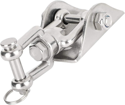 Rotatable Swing Hanger Hook, 304 Stainless Steel Fixed Plate Buckle for Yoga Hammock Chair Sandbag, 360° Swivel Heavy - Duty Hanging Hardware with 450kg Load Capacity