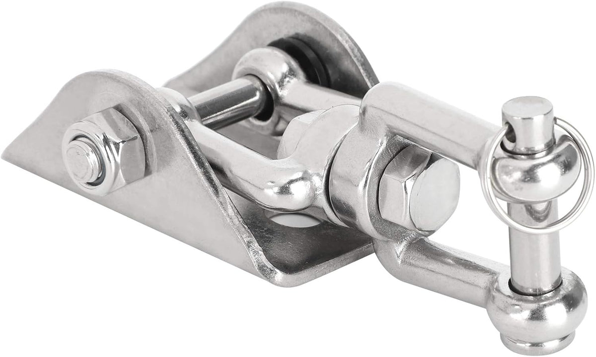 Rotatable Swing Hanger Hook, 304 Stainless Steel Fixed Plate Buckle for Yoga Hammock Chair Sandbag, 360° Swivel Heavy - Duty Hanging Hardware with 450kg Load Capacity