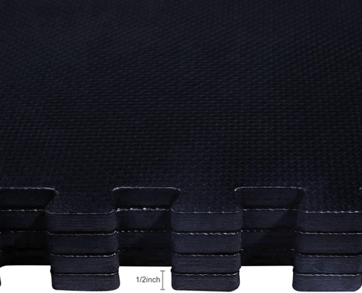 Puzzle Exercise Mat 1" Thick, EVA Interlocking Foam Floor