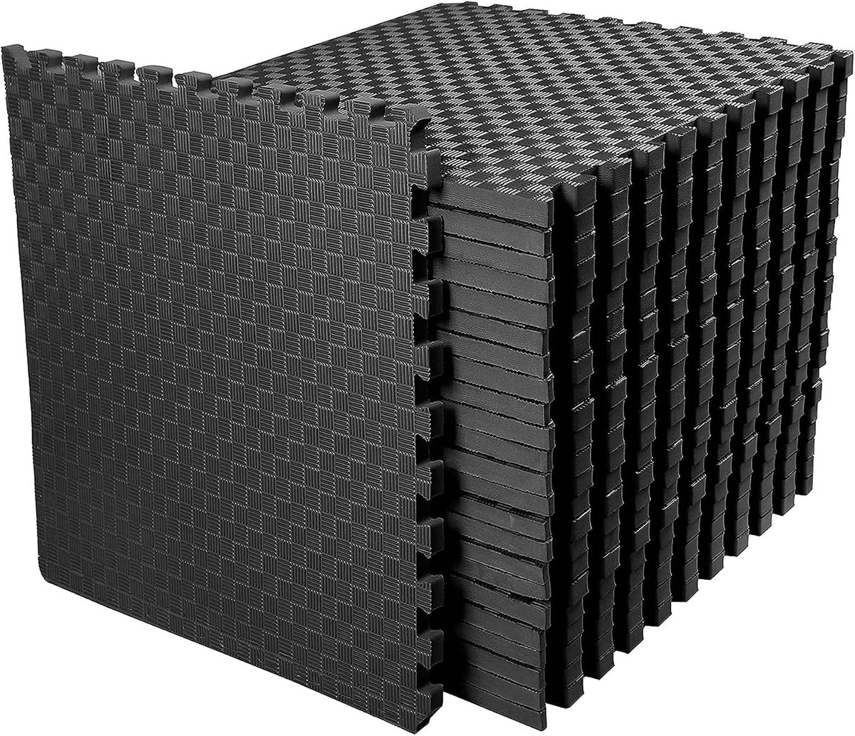 Puzzle Exercise Mat 1" Thick, EVA Interlocking Foam Floor