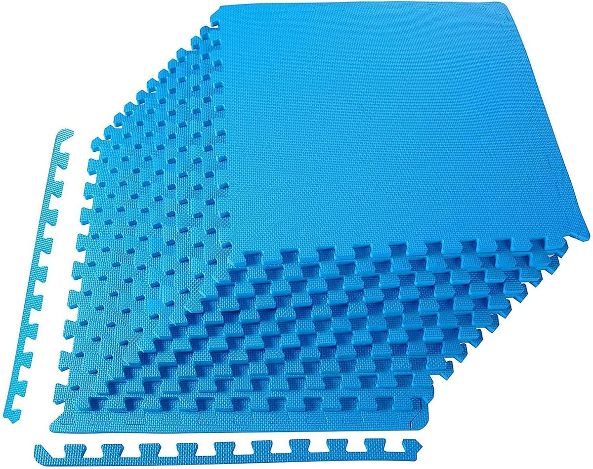 Puzzle Exercise Mat 1" Thick, EVA Interlocking Foam Floor