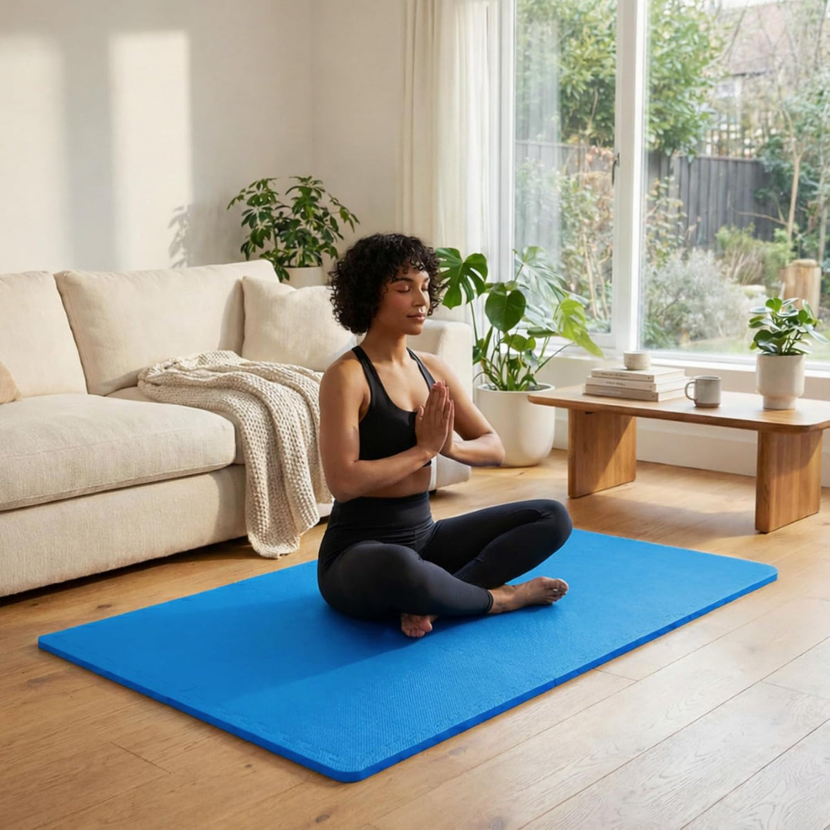 Puzzle Exercise Mat 1" Thick, EVA Interlocking Foam Floor