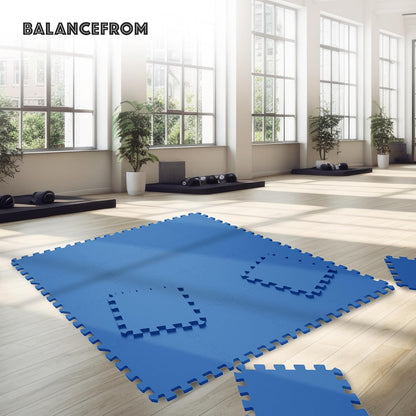 Puzzle Exercise Mat 1" Thick, EVA Interlocking Foam Floor