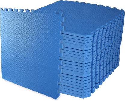 Puzzle Exercise Mat 1" Thick, EVA Interlocking Foam Floor