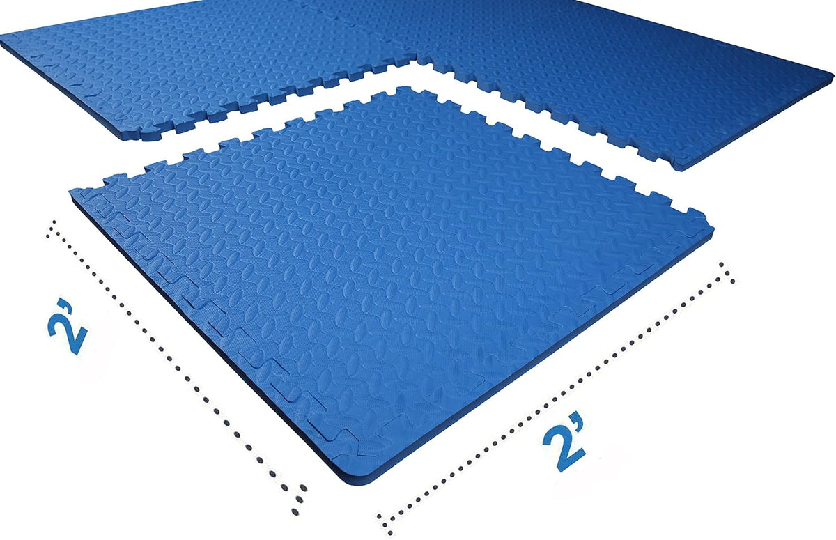 Puzzle Exercise Mat 1" Thick, EVA Interlocking Foam Floor