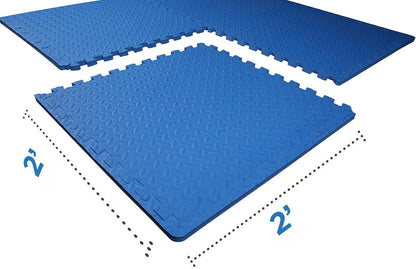 Puzzle Exercise Mat 1" Thick, EVA Interlocking Foam Floor