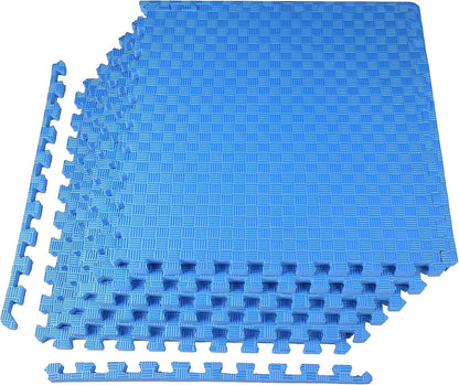 Puzzle Exercise Mat 1" Thick, EVA Interlocking Foam Floor
