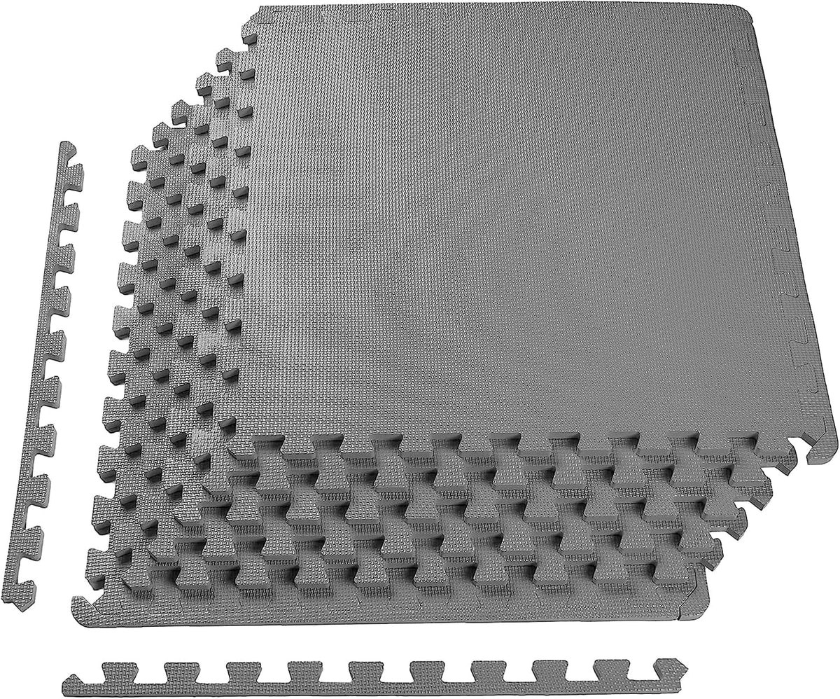 Puzzle Exercise Mat 1" Thick, EVA Interlocking Foam Floor