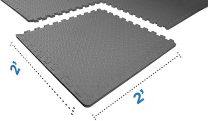 Puzzle Exercise Mat 1" Thick, EVA Interlocking Foam Floor