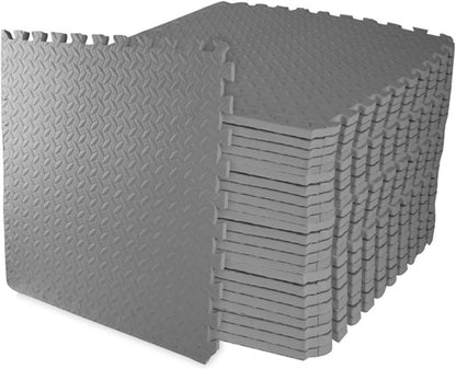 Puzzle Exercise Mat 1" Thick, EVA Interlocking Foam Floor