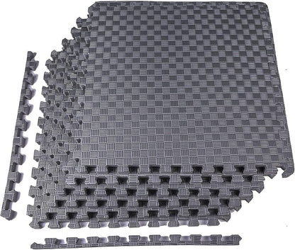 Puzzle Exercise Mat 1" Thick, EVA Interlocking Foam Floor